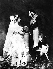Vestido de noiva branco da Rainha Vitória